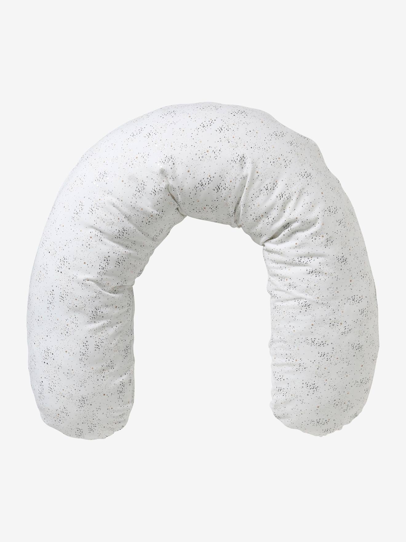 Coussin d'allaitement évolutif VERTBAUDET blanc éclat d'argent