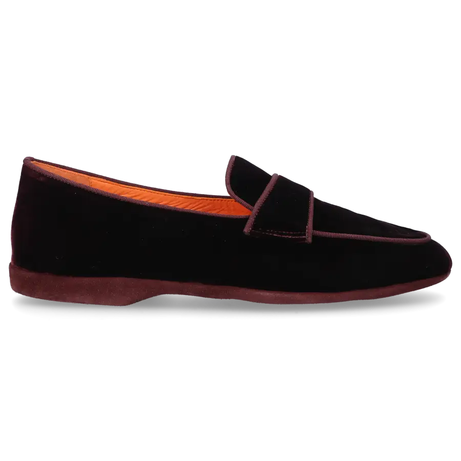Santoni - Hausschuhe A1905 Samt - rot