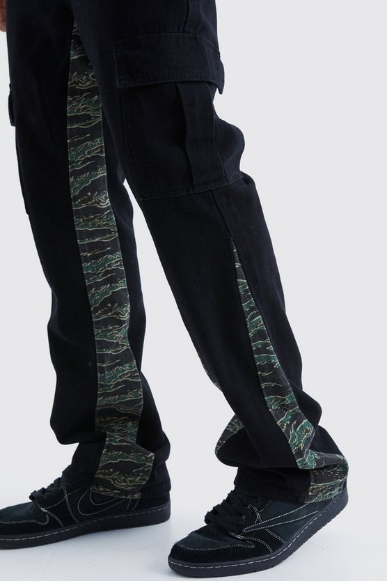 Slim-Fit Camouflage Cargohose