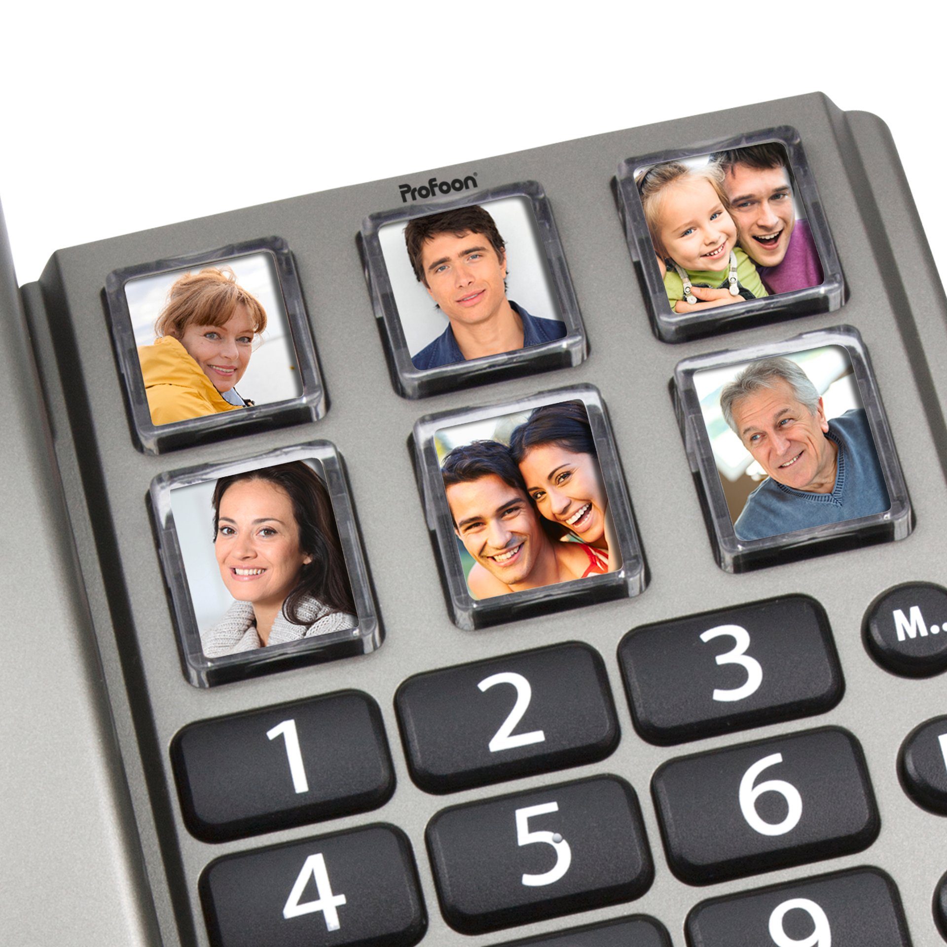 Profoon TX-560 - Schnurgebundenes Telefon mit großen Fototasten Kabelgebundenes Telefon