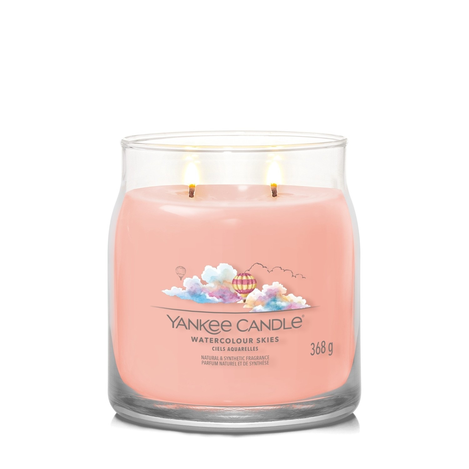 Cielos en acuarela con velas Yankee Candle