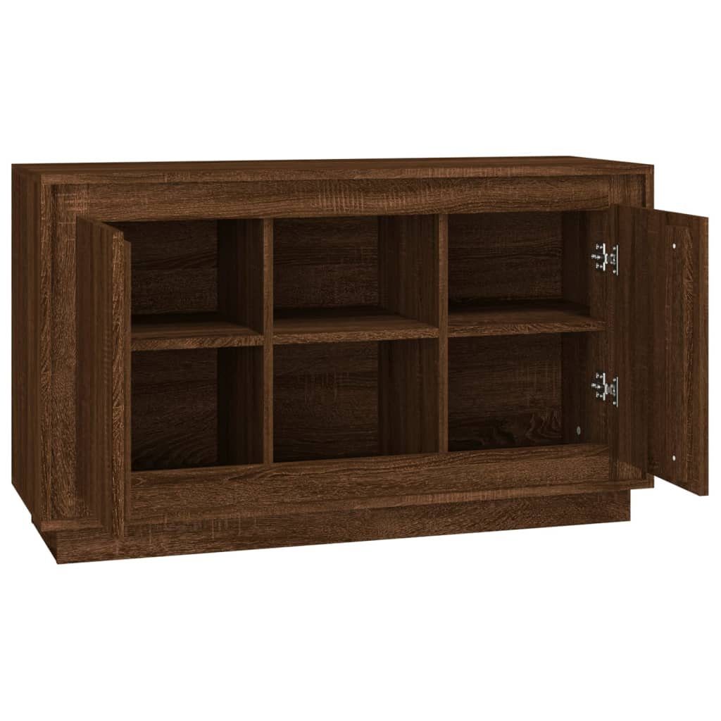 vidaXL Sideboard Sideboard Braun Eichen-Optik 102x35x60 cm Holzwerkstoff (1 St)
