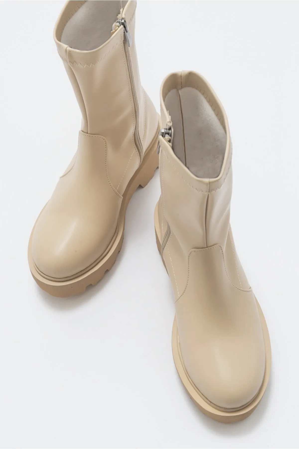 LuviShoes  Rush Beige Damenstiefel