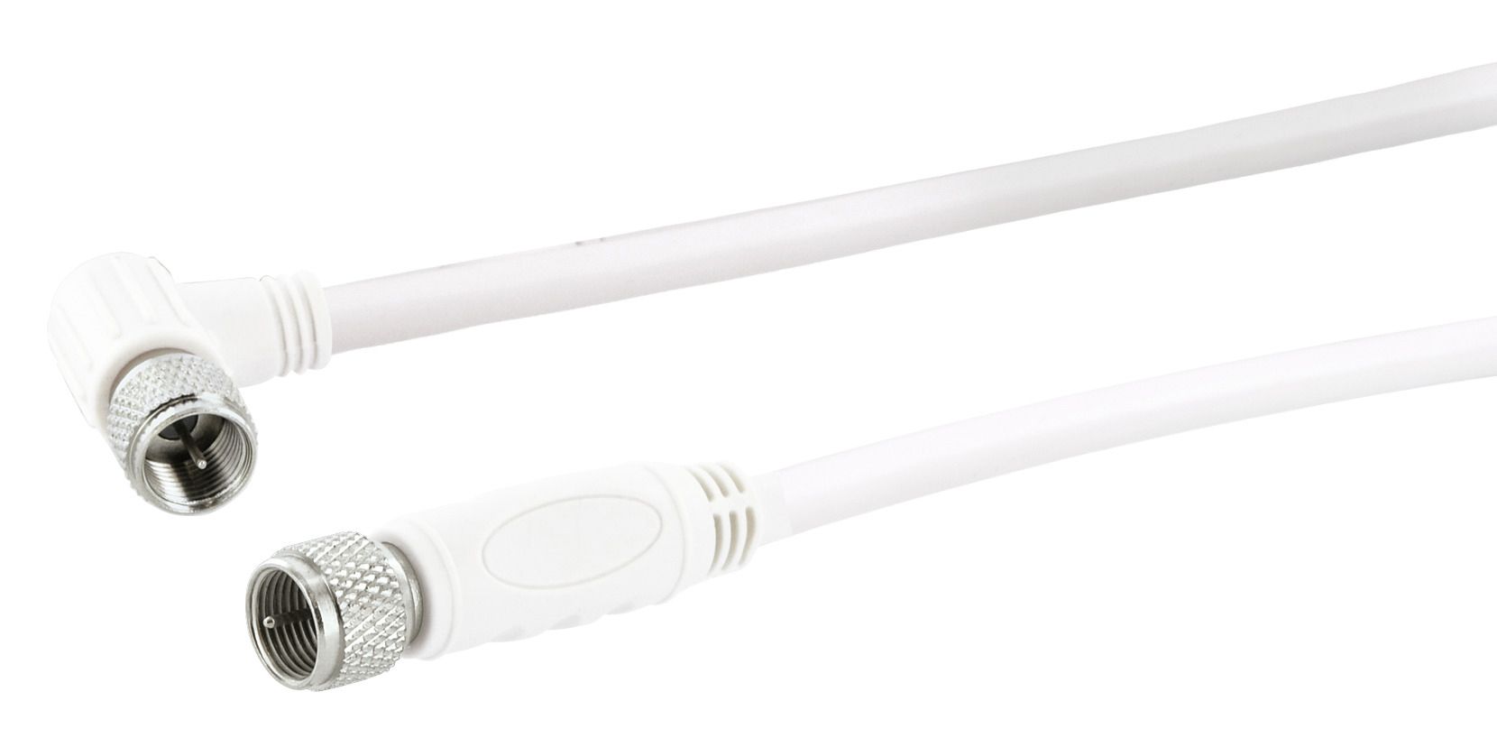 Schwaiger KVCW15 1,5 Meter transparentes abgewinkeltes Satellitenkabel