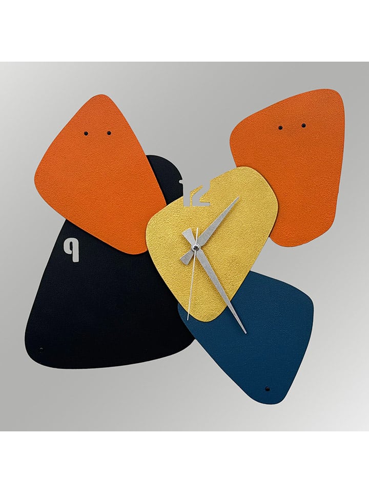 wall addiction Wanduhr in Bunt - (B)46 x (H)48 cm günstig kaufen 46x48 cm