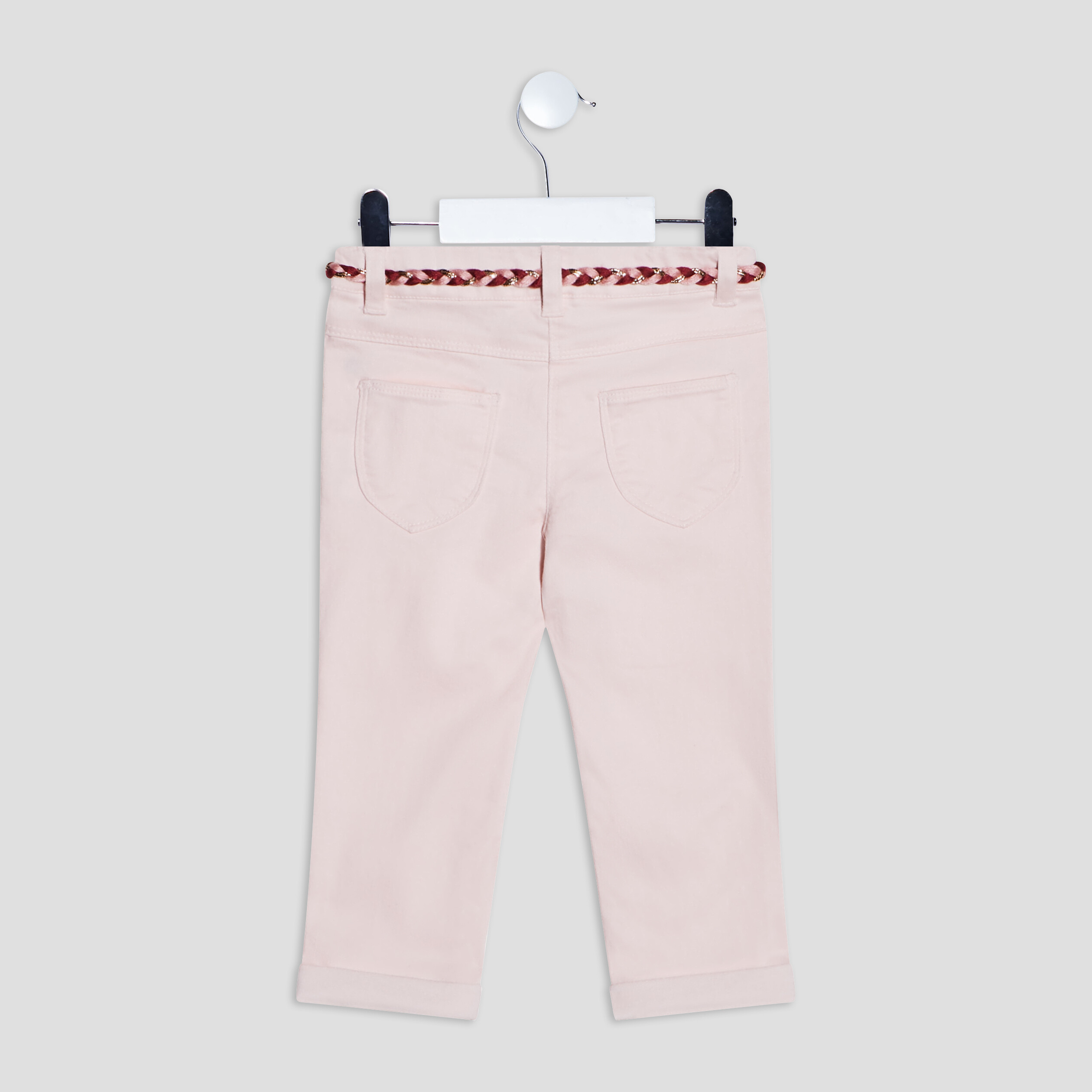 Pantalon slim enfilage facile Creeks rose clair bébé fille | La Halle