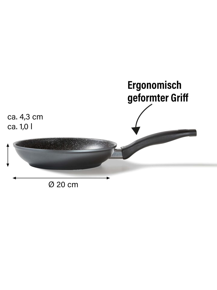 Stoneline Bratpfanne 20 cm | ohne Deckel in Anthrazit günstig kaufen Ø 20 cm