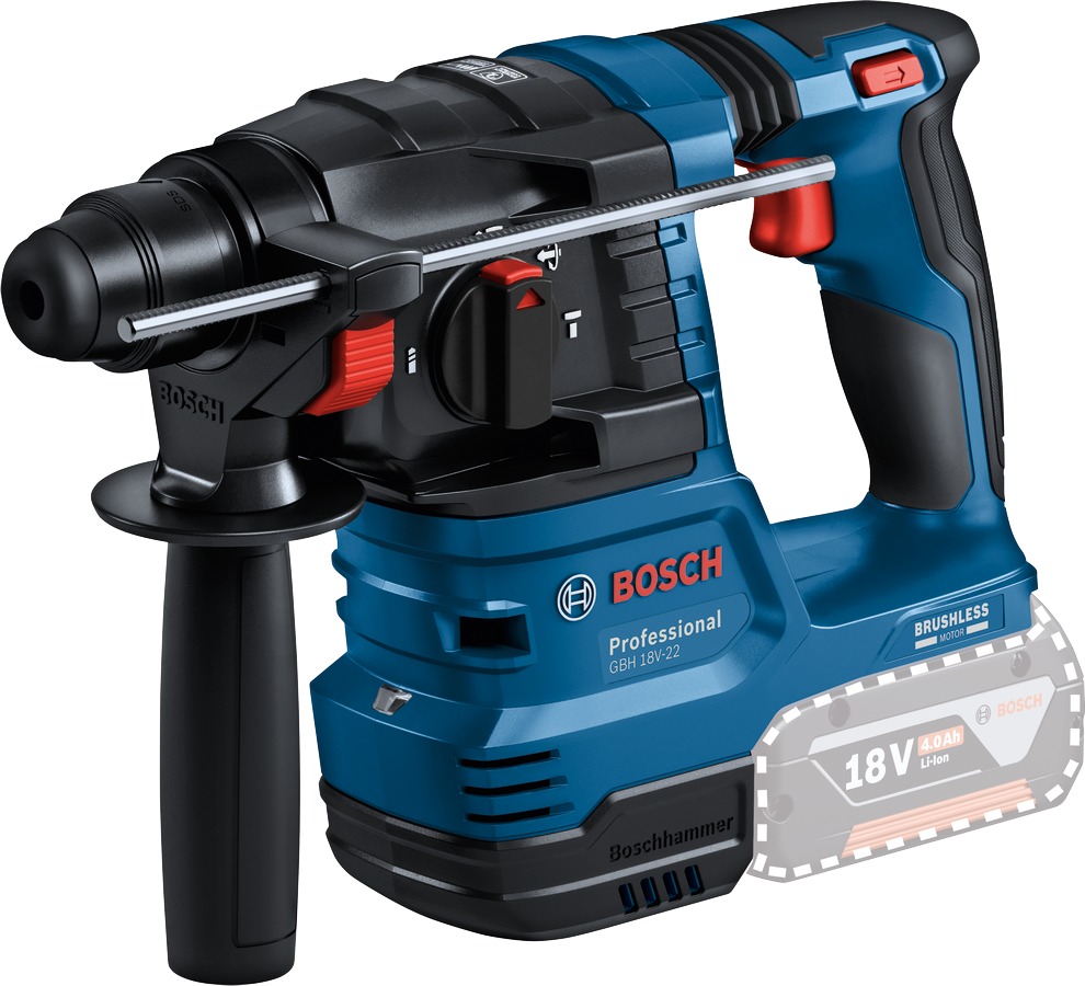 Bosch Blauw 0615V00061 Accutoolkit 8-toolkit 18V GBH 18V-22, GWS 18V-8, GDR 18V-215, GSB 18V-65, GKS 18V-57-2, GSA 18V-28, GOP 18V-34, GLI 18V-300 4x GBA 5.0Ah en lader GAL 12V/18V-80 in toolbag