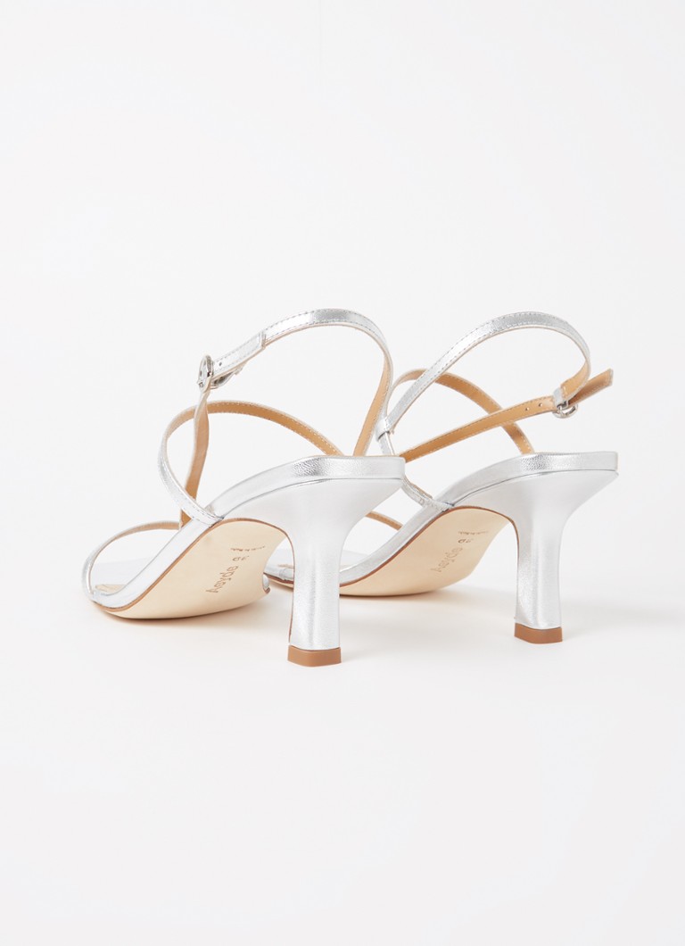Aeyde Elise leather sandalette with metallic finish