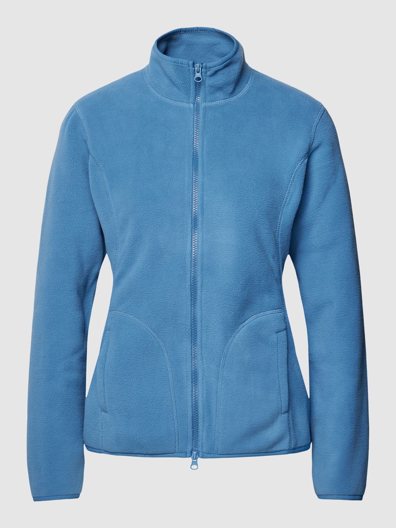 Fleecejacke mit Zweiwege-Reißverschluss in rauchblau