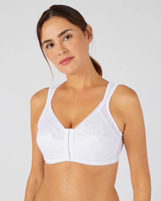 Soutien-gorge ouvert devant, avec renfort dos