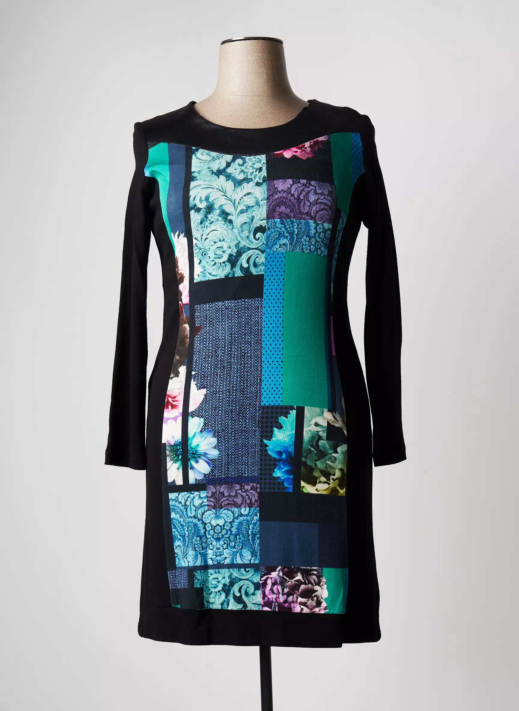 Jumfil Robes Mi Longues Femme couleur noir