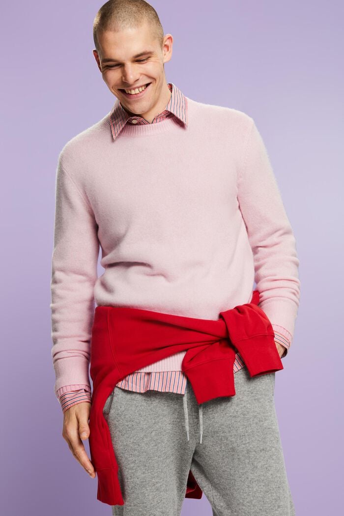 Kaschmirpullover mit Rundhalsausschnitt
