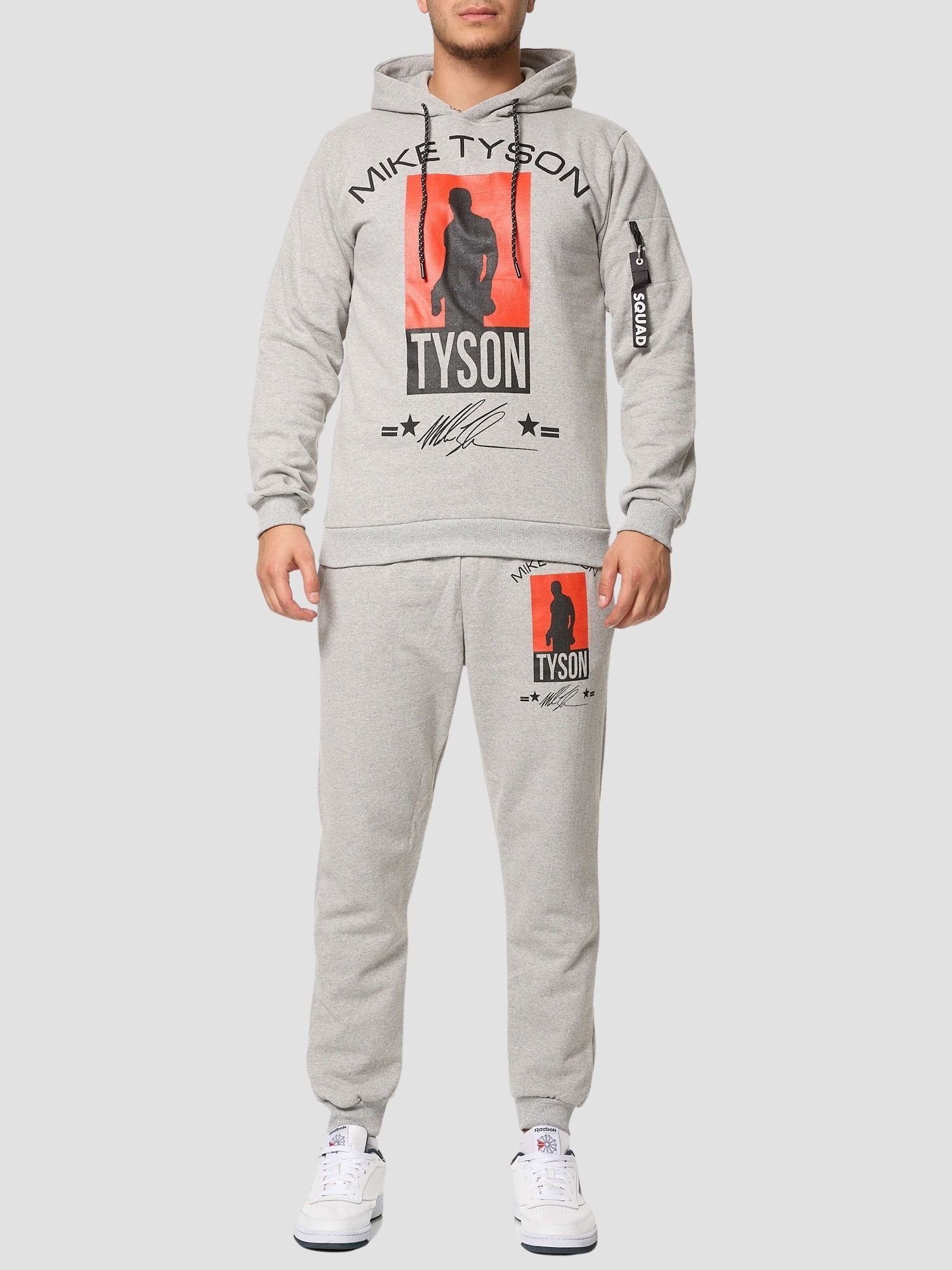 John Kayna Jogginganzug Herren Jogginganzug Mike Tyson Sportanzug Männer Trainingsanzug Box (Sportanzug Jogger Trainingsanzug), Fitness Freizeit Casual
