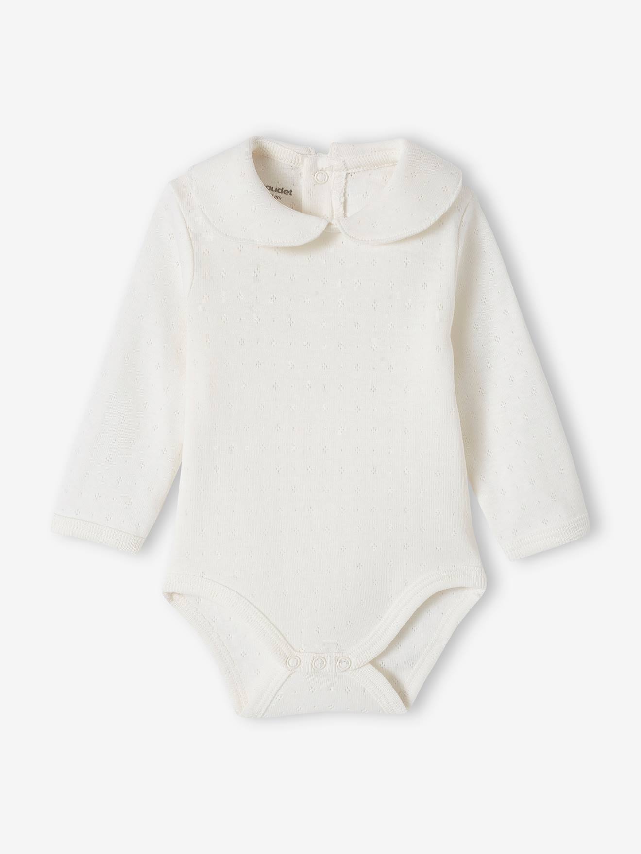 Vertbaudet 2er-Pack Mädchen Baby Bodys, lange Ärmel Oeko-Tex - altrosa