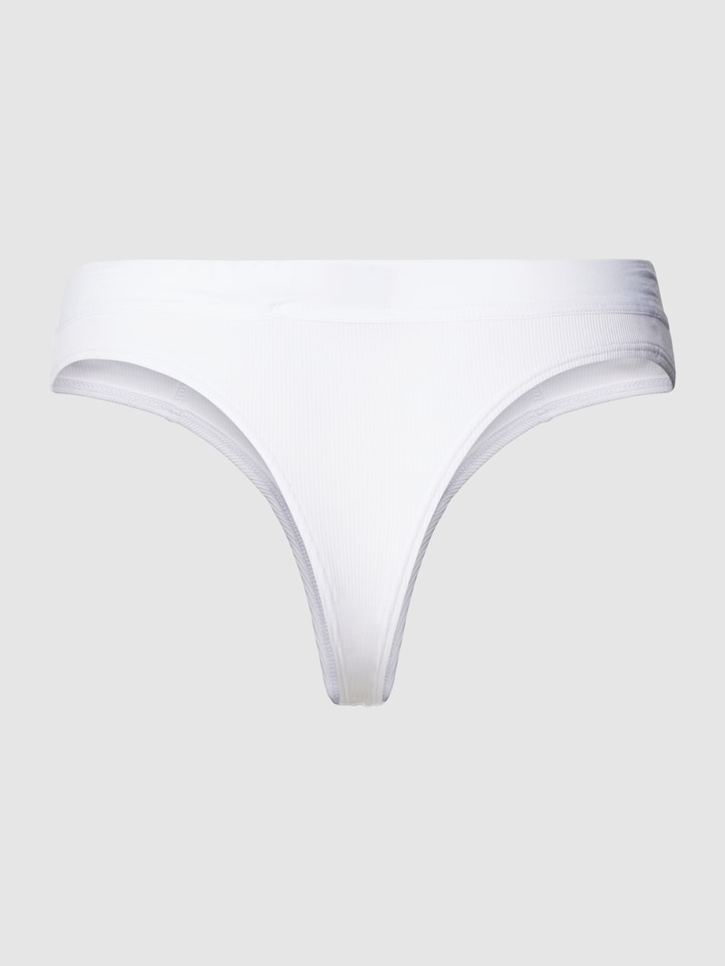 String mit Label-Detail Modell 'RIB' in weiß