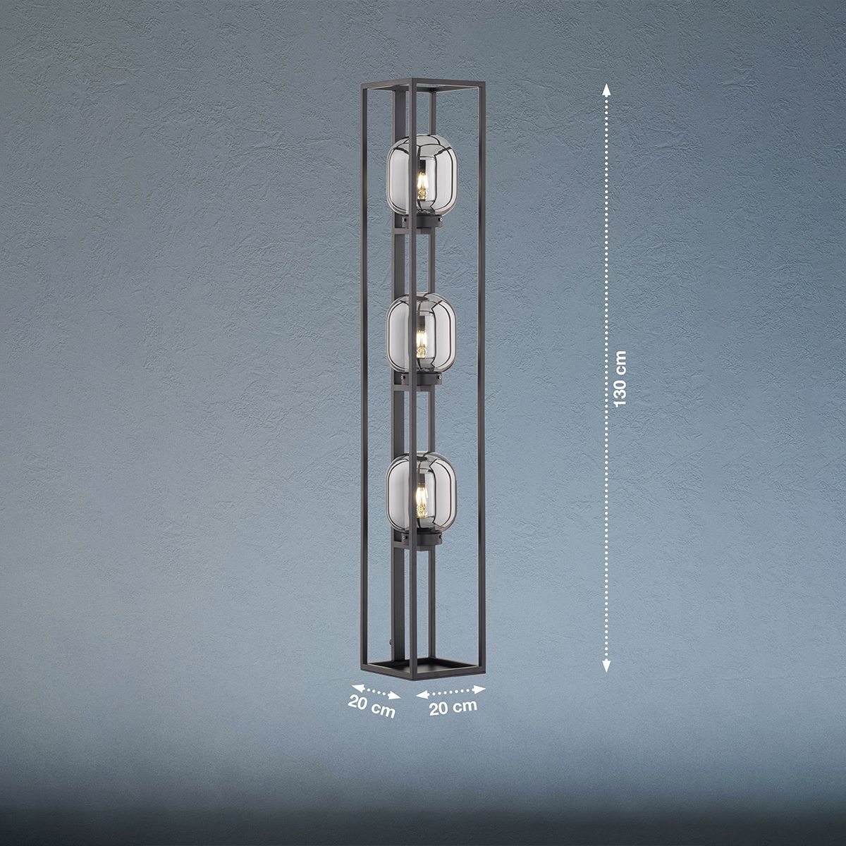 Fischer & Honsel 3-flg Stehleuchte Regi