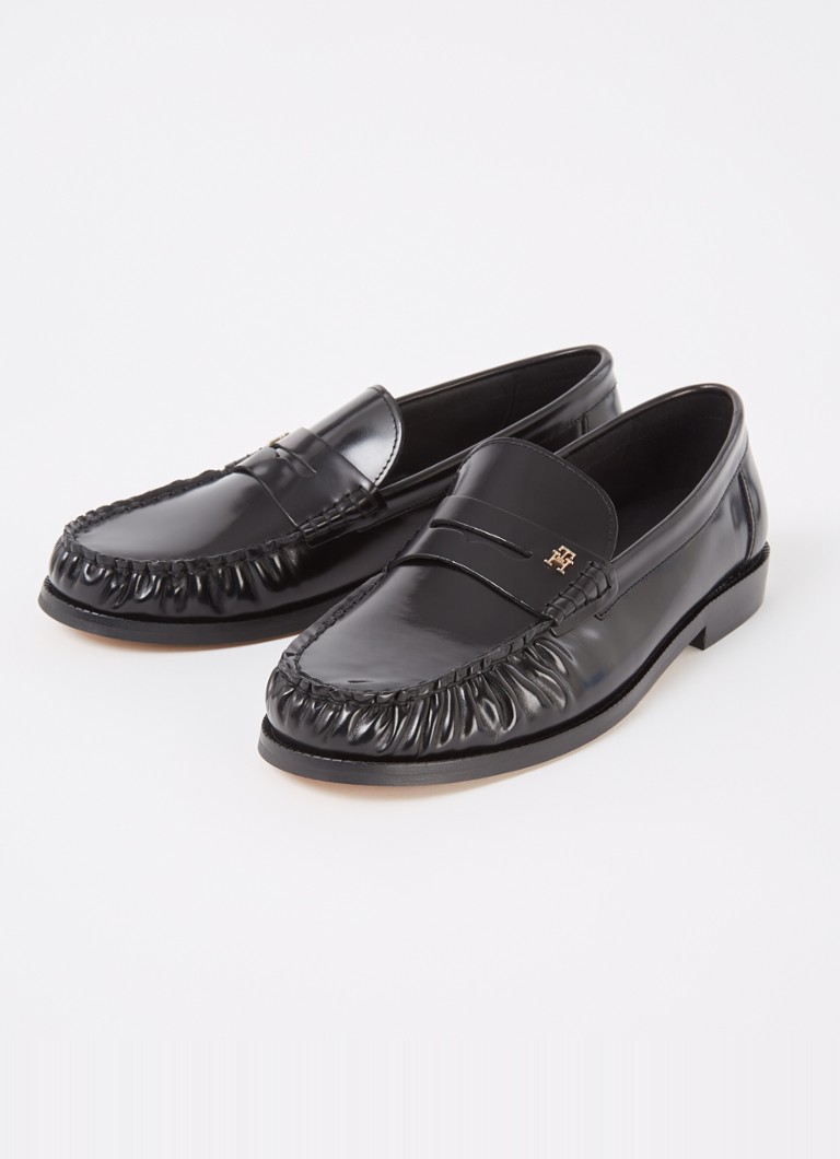 Mocasini din piele abrazivă Tommy Hilfiger