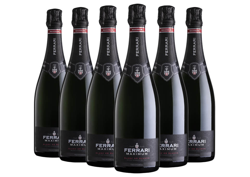 Trento Brut Blanc de Blancs DOC Maximum Ferrari 6 bouteilles de 0,75 ℓ
