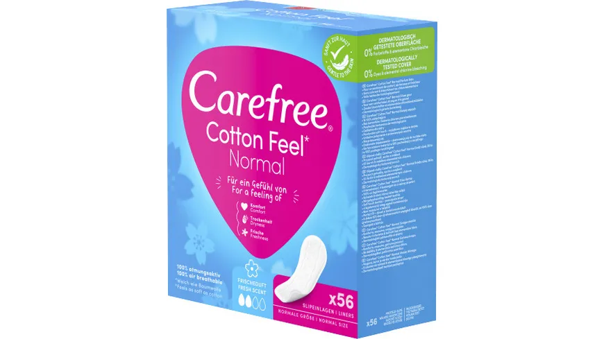 Carefree Slipeinlagen Cotton Feel Normal