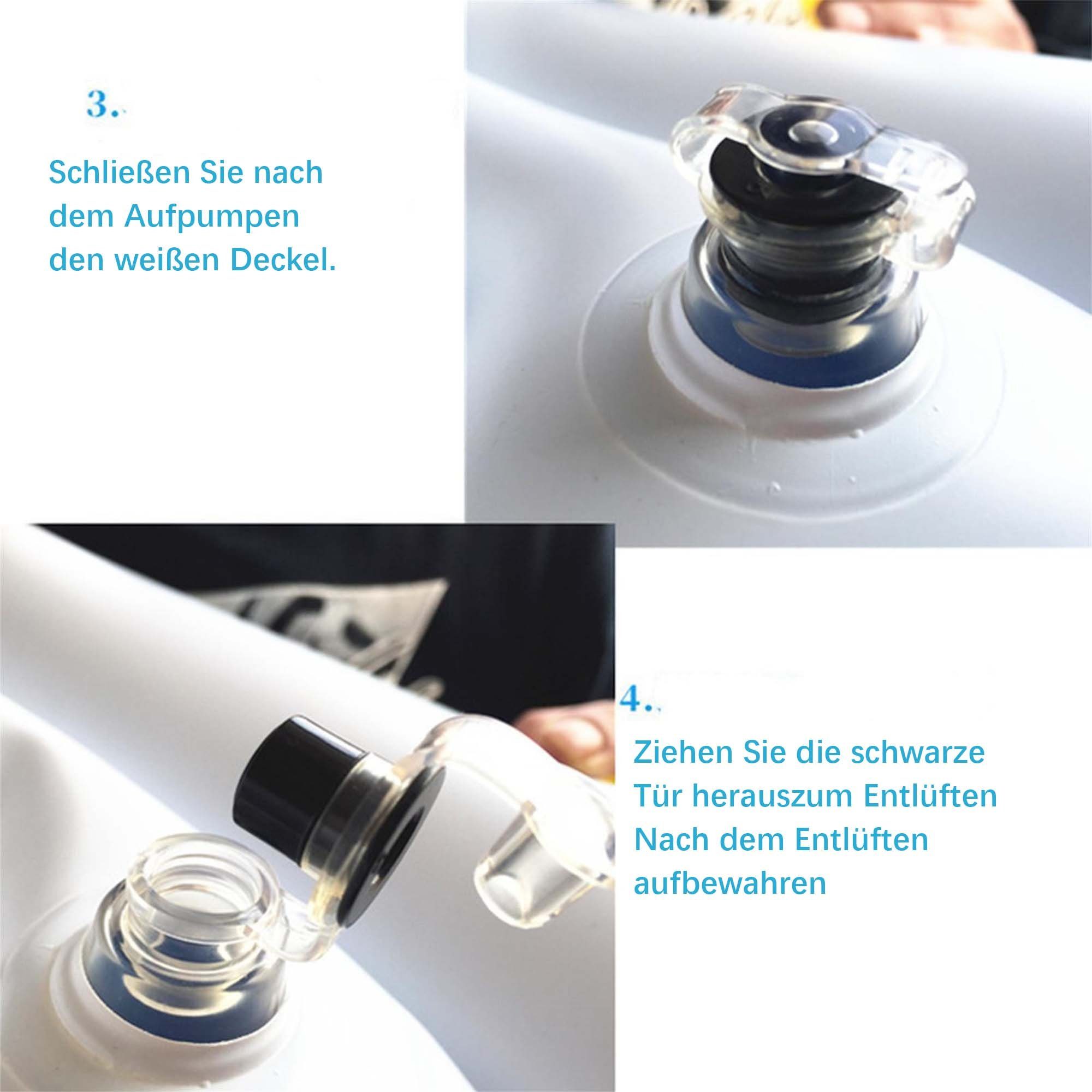 flowgoer Kopfstützkissen Ophthalmische chirurgische Kissen, 1-tlg., Größe: 96*56 cm,beflockte PVC-Material, Tragbares Gesichtskissen zum Schlafen