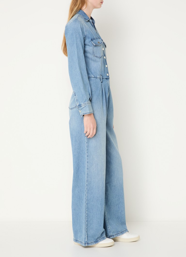 Salopetă din denim Ba&sh cu buzunare laterale