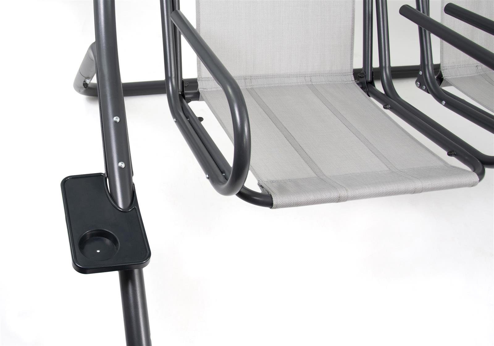 bellavista - Home&Garden® Hollywoodschaukel Hollywoodschaukel, 2-Sitzer, zwei getrennte Schaukeln mit Sonnendach