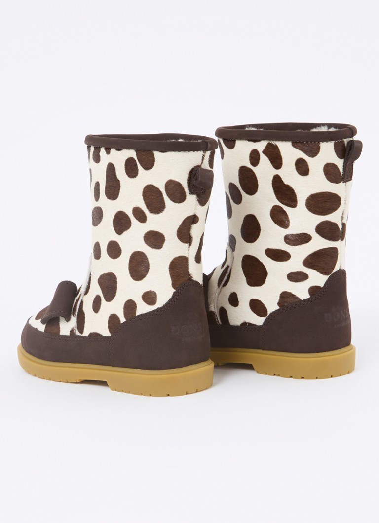 Pantofi din piele cu imprimeu animal Donsje Amsterdam Wadudu