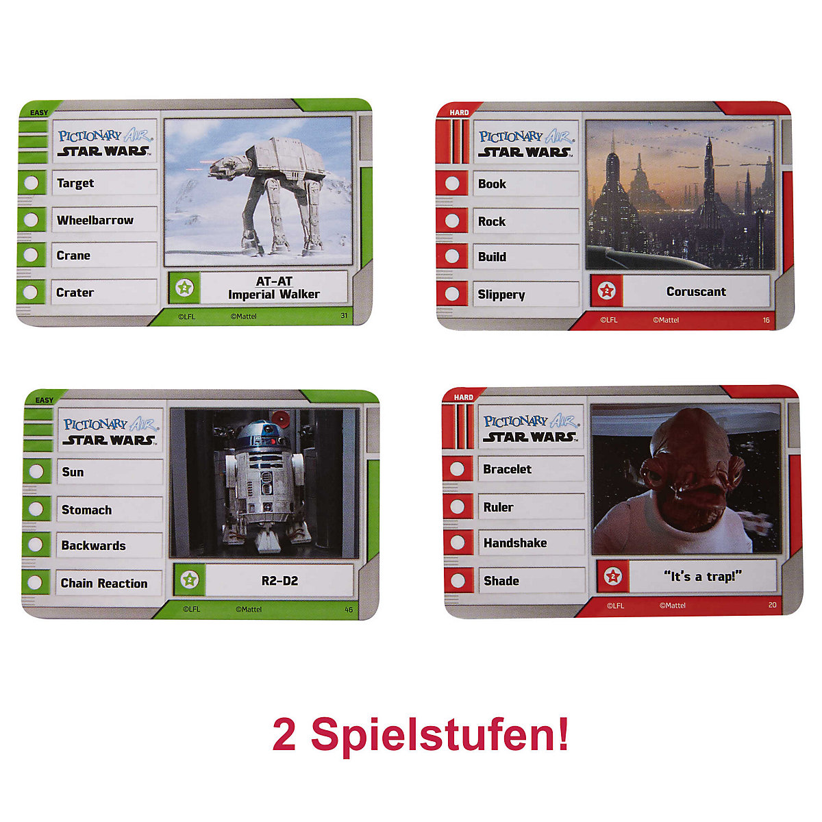 Mattel Games Pictionary Air Star Wars, Familienspiel, Scharade