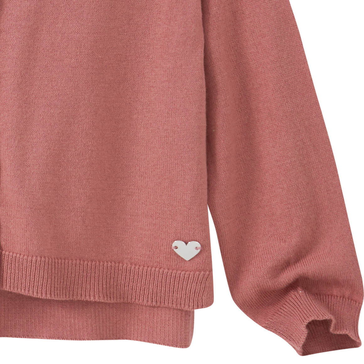 Mädchen Feinstrickjacke im Basic-Look