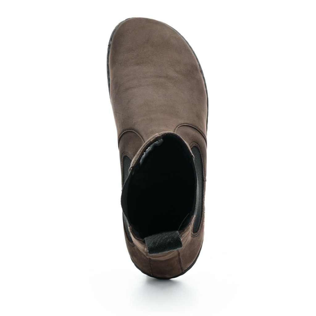 Groundies Camden Dark Brown höhere Chelsea-Barfußschuhe