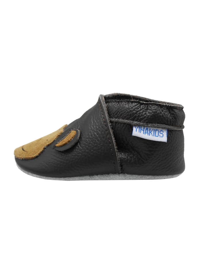 Yalion Leder-Krabbelschuhe 