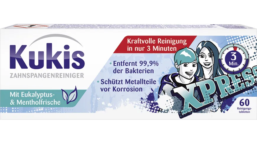 Kukis Zahnspangen-Reiniger von Kukident 60 Stück