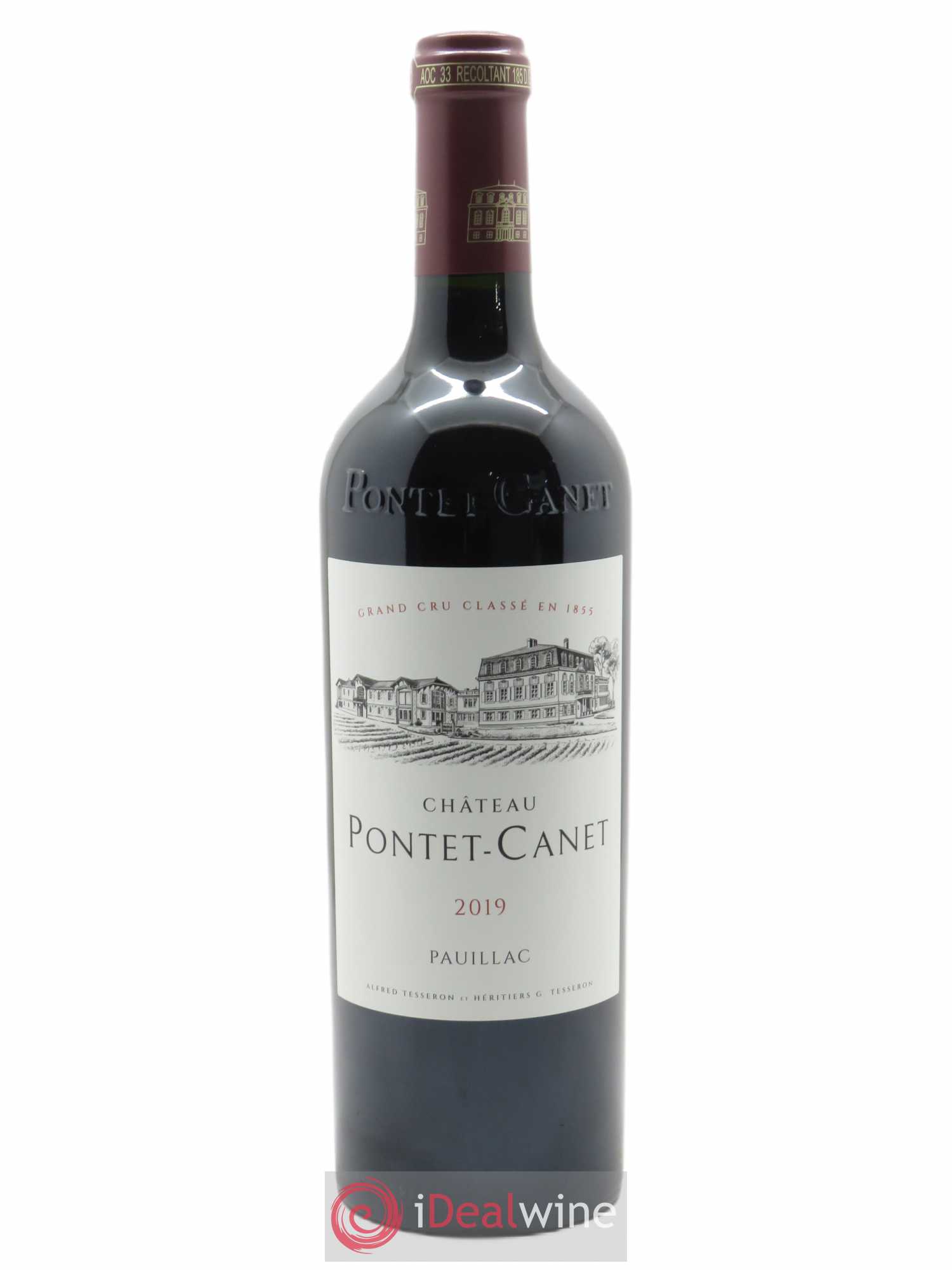 Château Pontet Canet 5ème Grand Cru Classé (CBO à partir de 6 bts) 2019 - Lot de 1 Bouteille