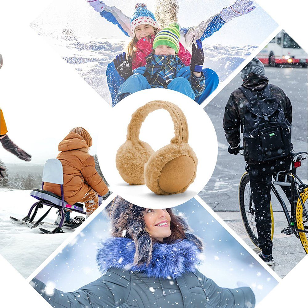 Juoungle Ohrenwärmer Ohrenschützer Ohrenwärmer Verstellbarer Winter kuscheliger Warme