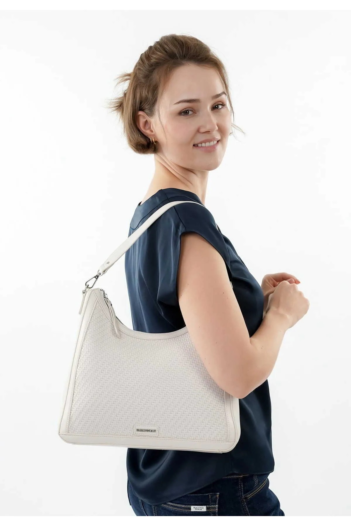 Emily & Noah  Handtasche - Ecru - Unifarben