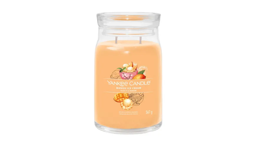 Yankee Candle Duftkerze Signature Large Jar Mango Ice Cream Mango Ice Cream