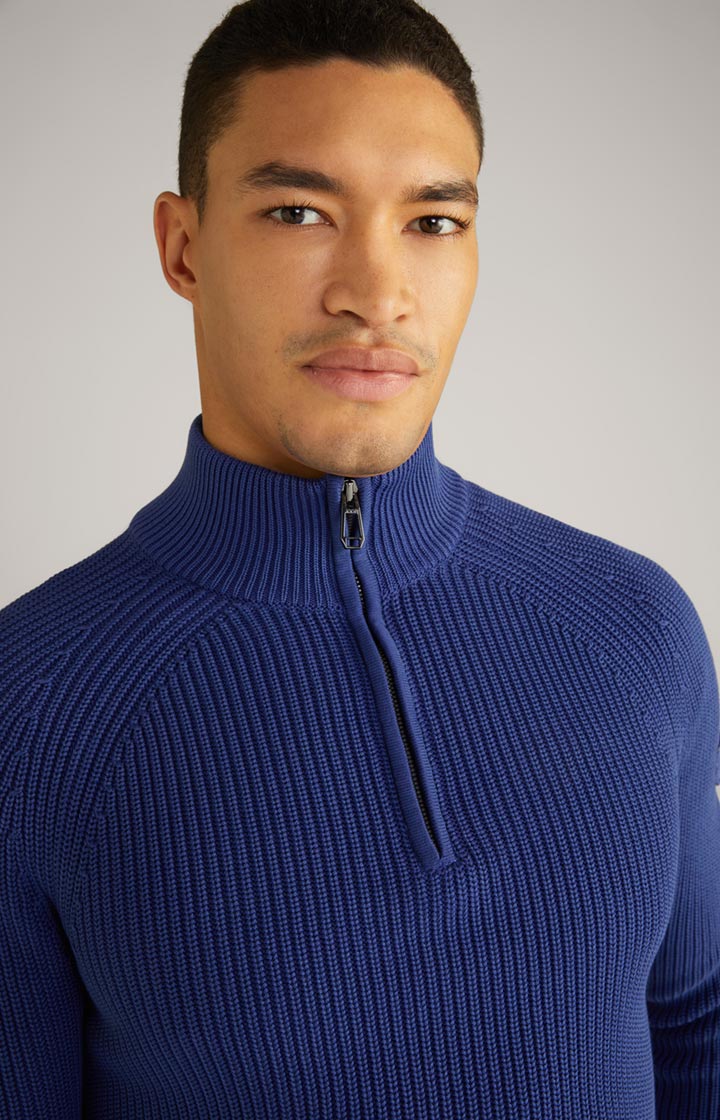 Baumwoll-Pullover Henricus in Blau