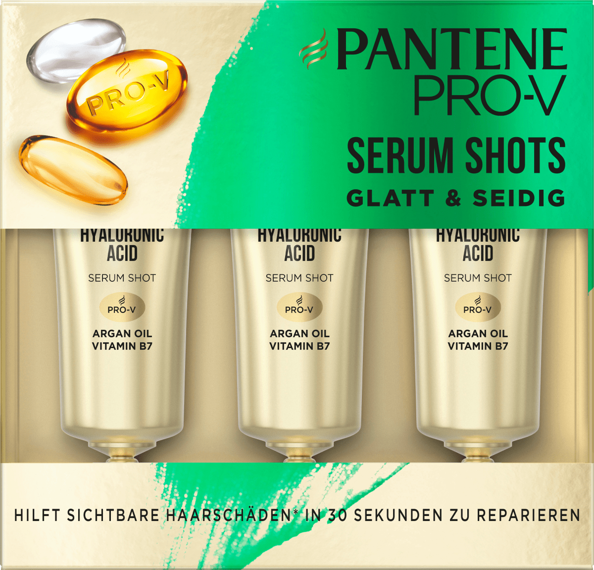 Haarkur Rescue Shots Glatt & Seidig (3 x 15ml), 45 ml