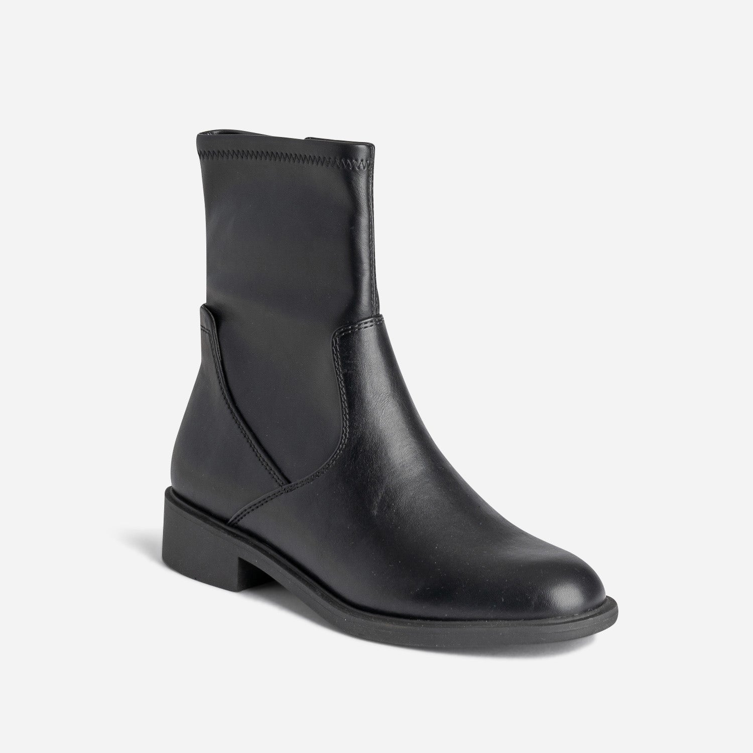 Boots noir zippé