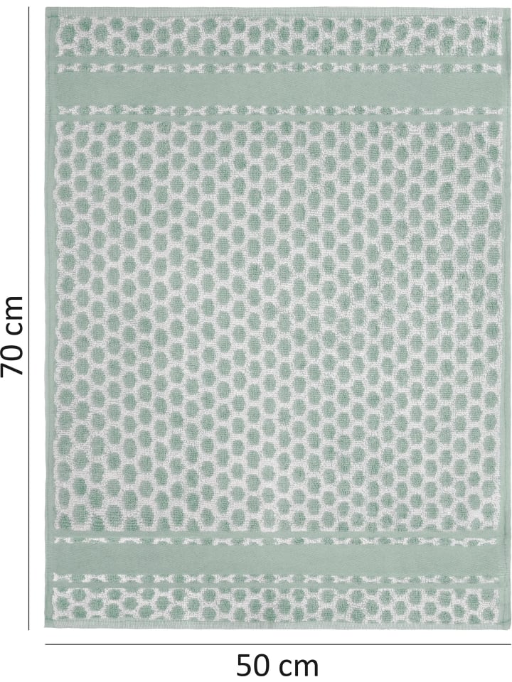 Aspero 6 Frottee Baumwoll Geschirrtücher in Grün günstig kaufen 50 x 70 cm