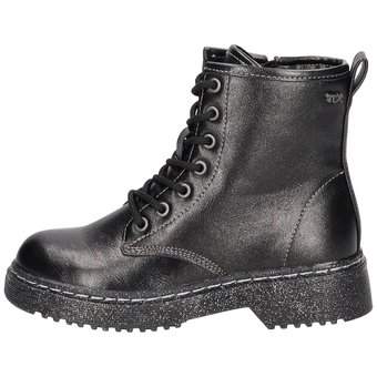 Barbarella Schnür Boots in schwarz