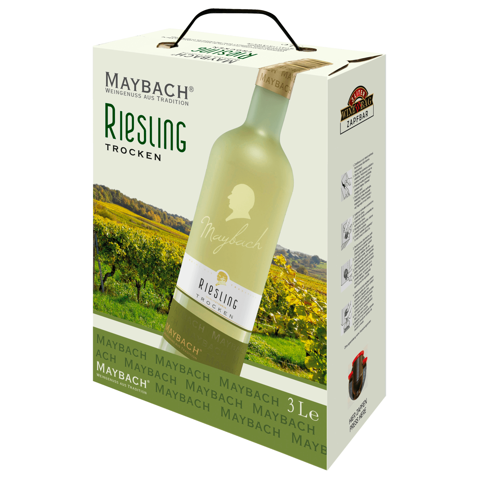 Maybach Weißwein Riesling trocken 3l