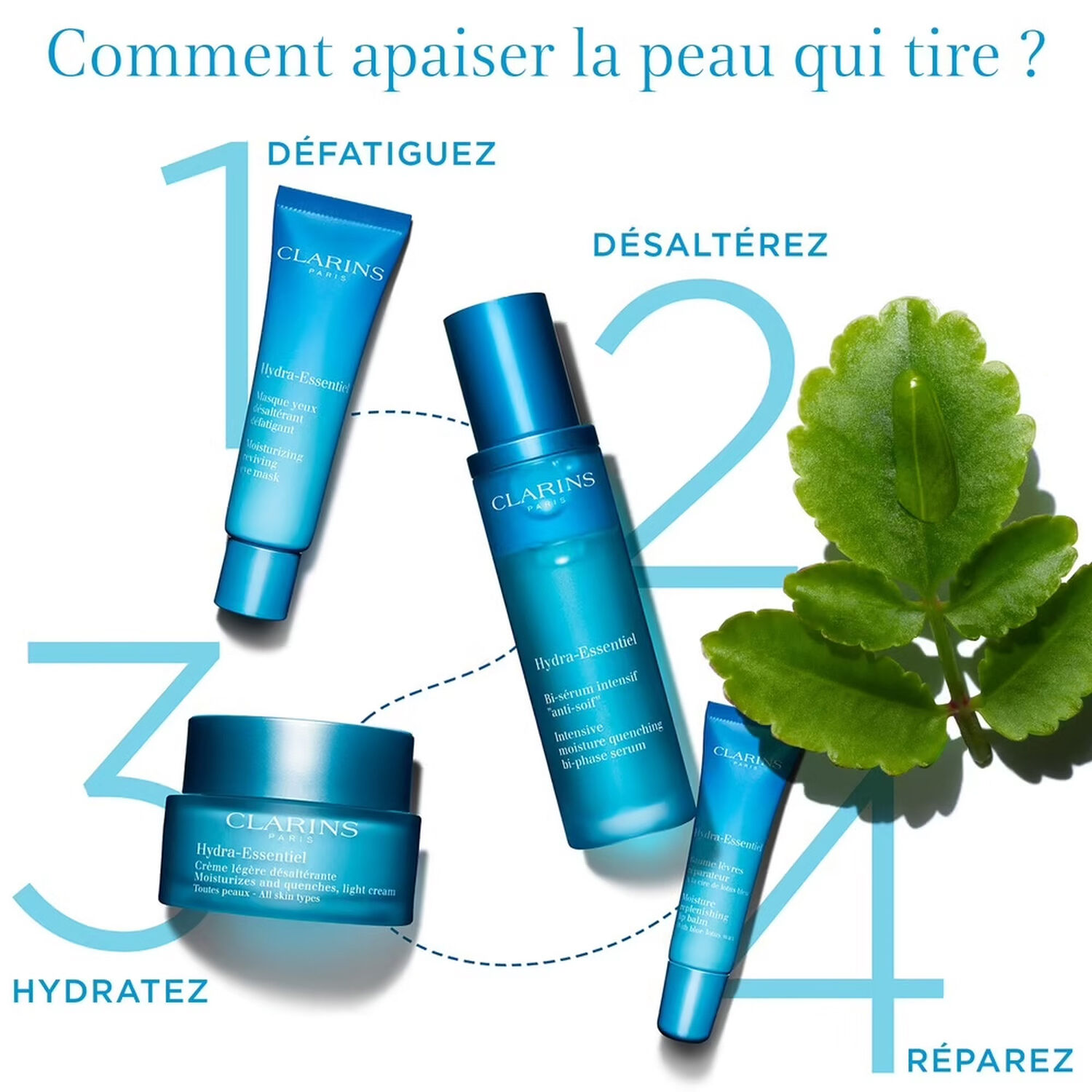 Clarins Hydra-Essentiel Crème Désaltérante Peaux Normales à Sèches