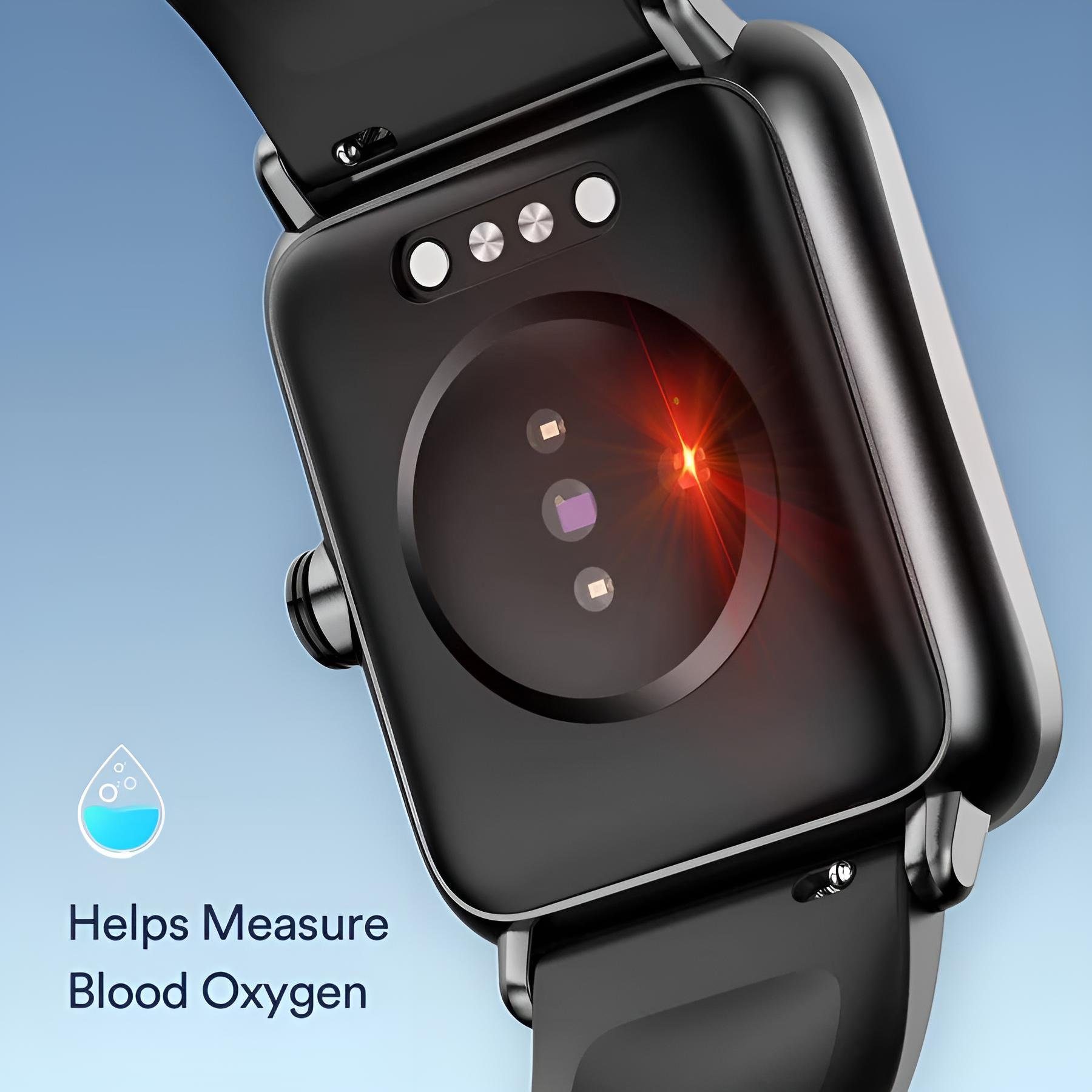 Diyarts GT01 Smartwatch (3,9 cm/1,55 Zoll) Sportuhr, Fitnessuhr, mit 14 Sportmodi, 5ATM-Wasserdichtigkeit, LCD-Touchscreen, SpO2, HR-Monitoring & intelligente Erinnerung