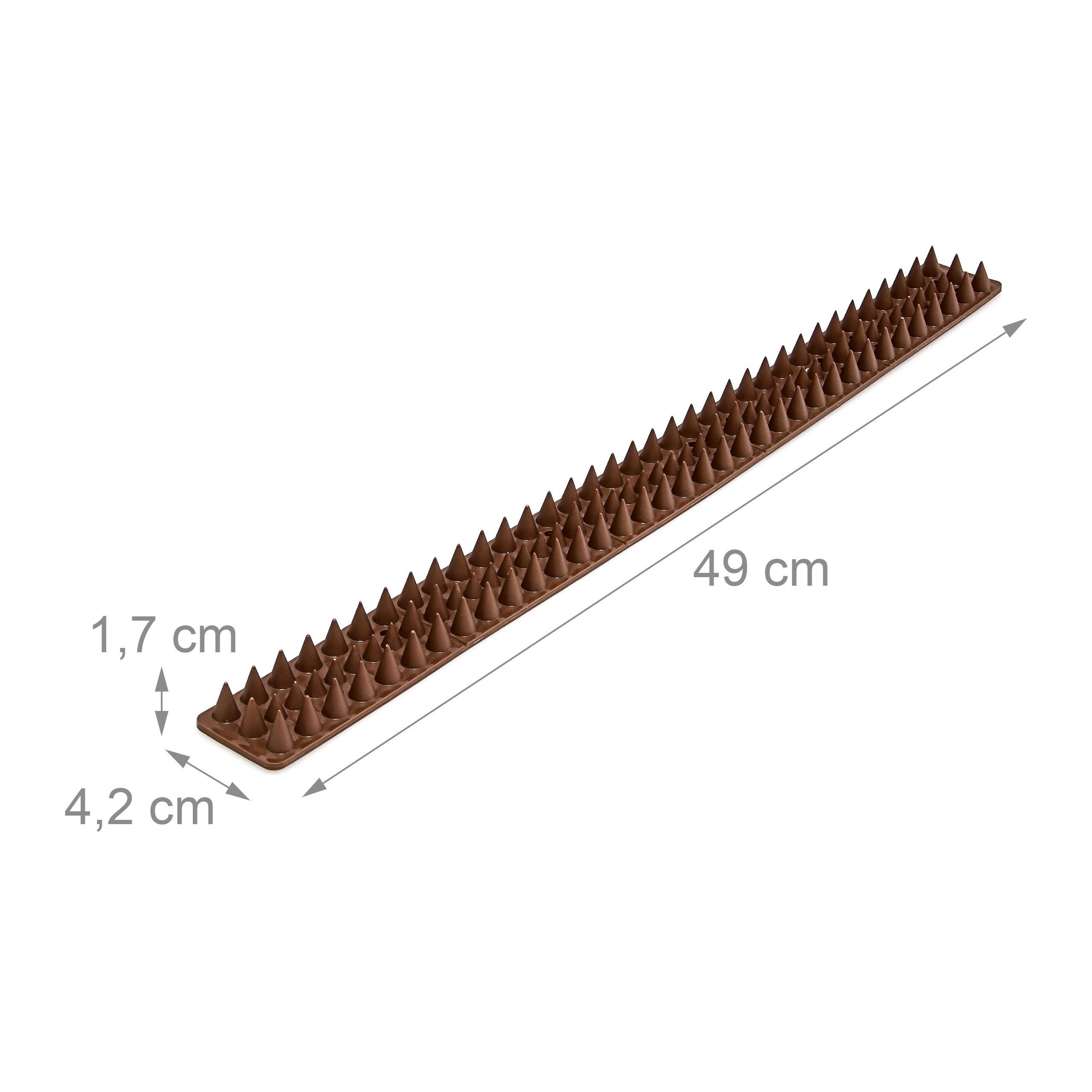 relaxdays Gartenzaun 8 x Vogelabwehr Spikes für Zäune
