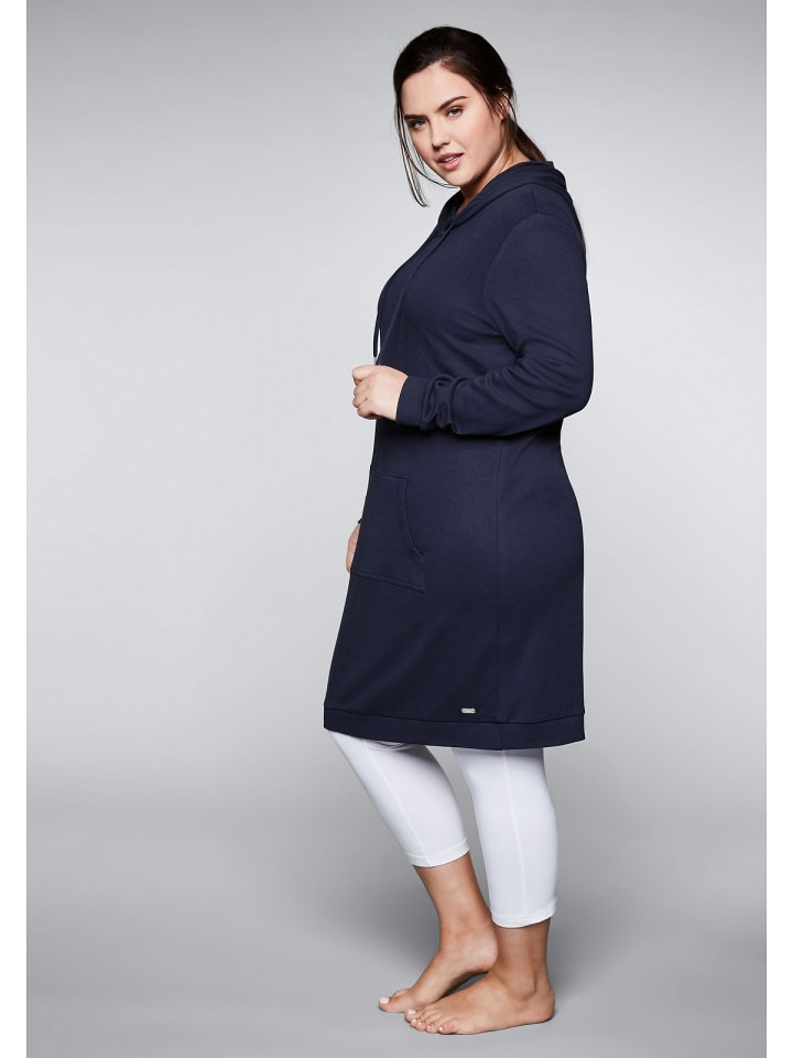 sheego Sweatkleid in marine günstig kaufen 40-42