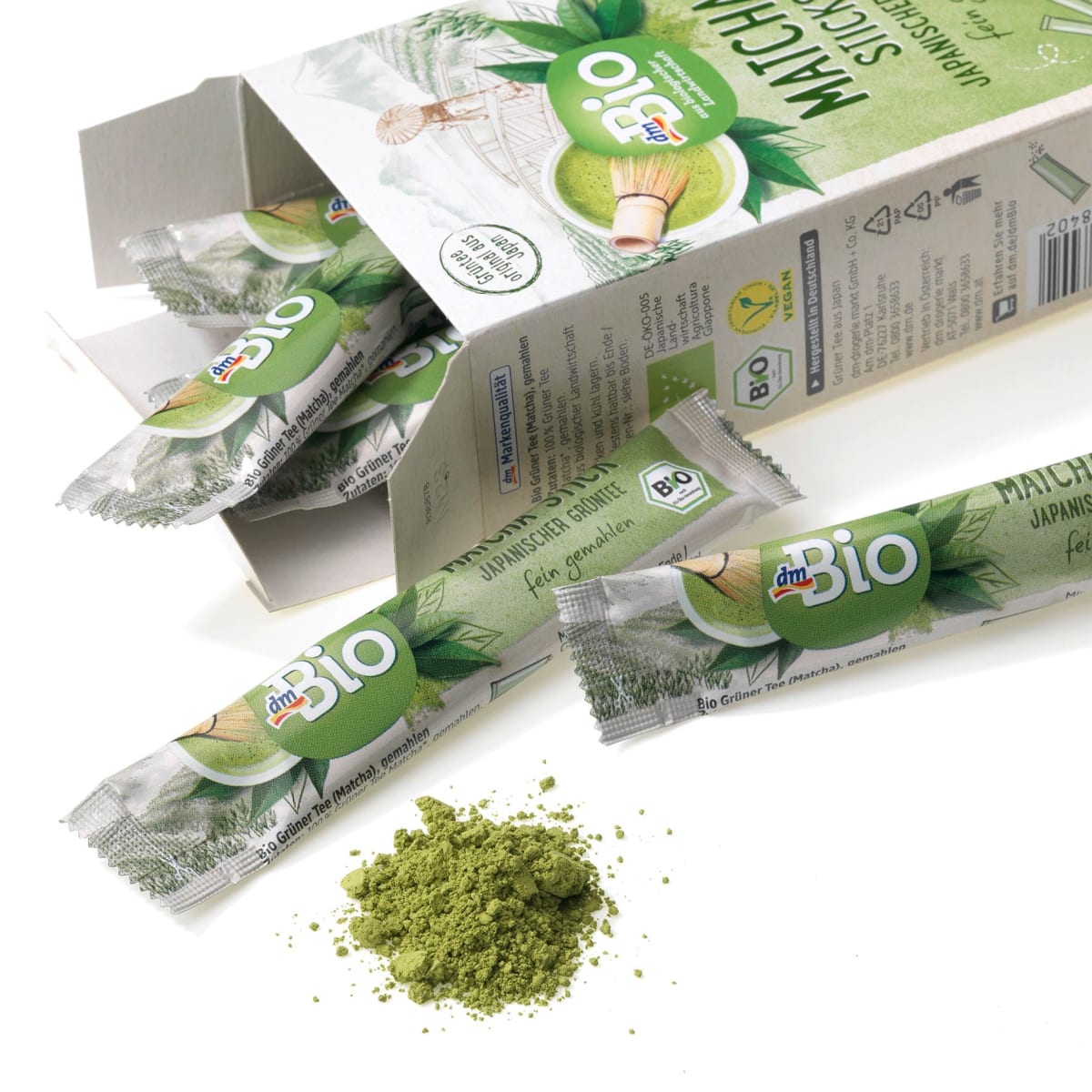 Grüner Tee Matcha Sticks (10 Stück), 20 g