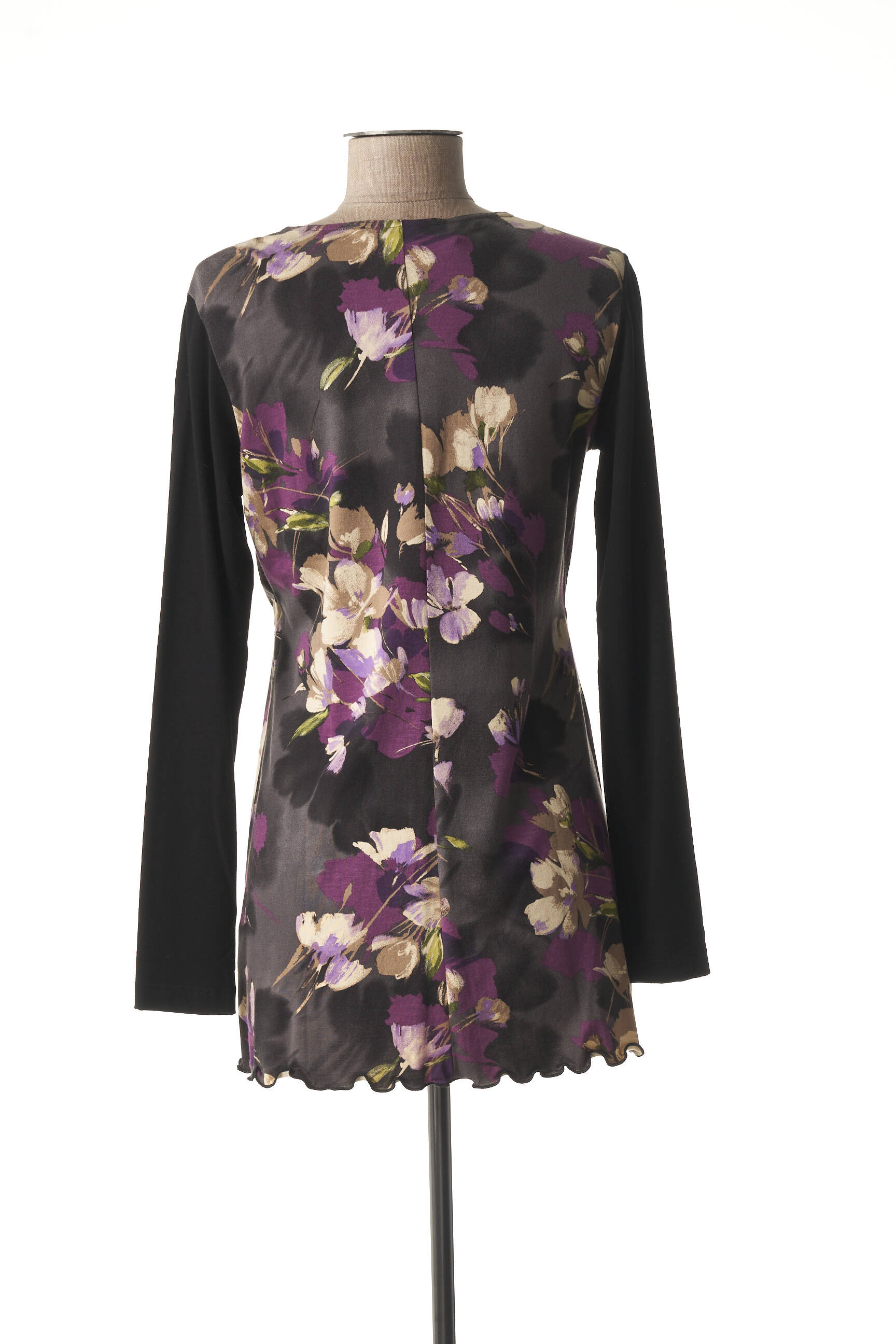 Telmail Tuniquemanchelongue Femme couleur noir
