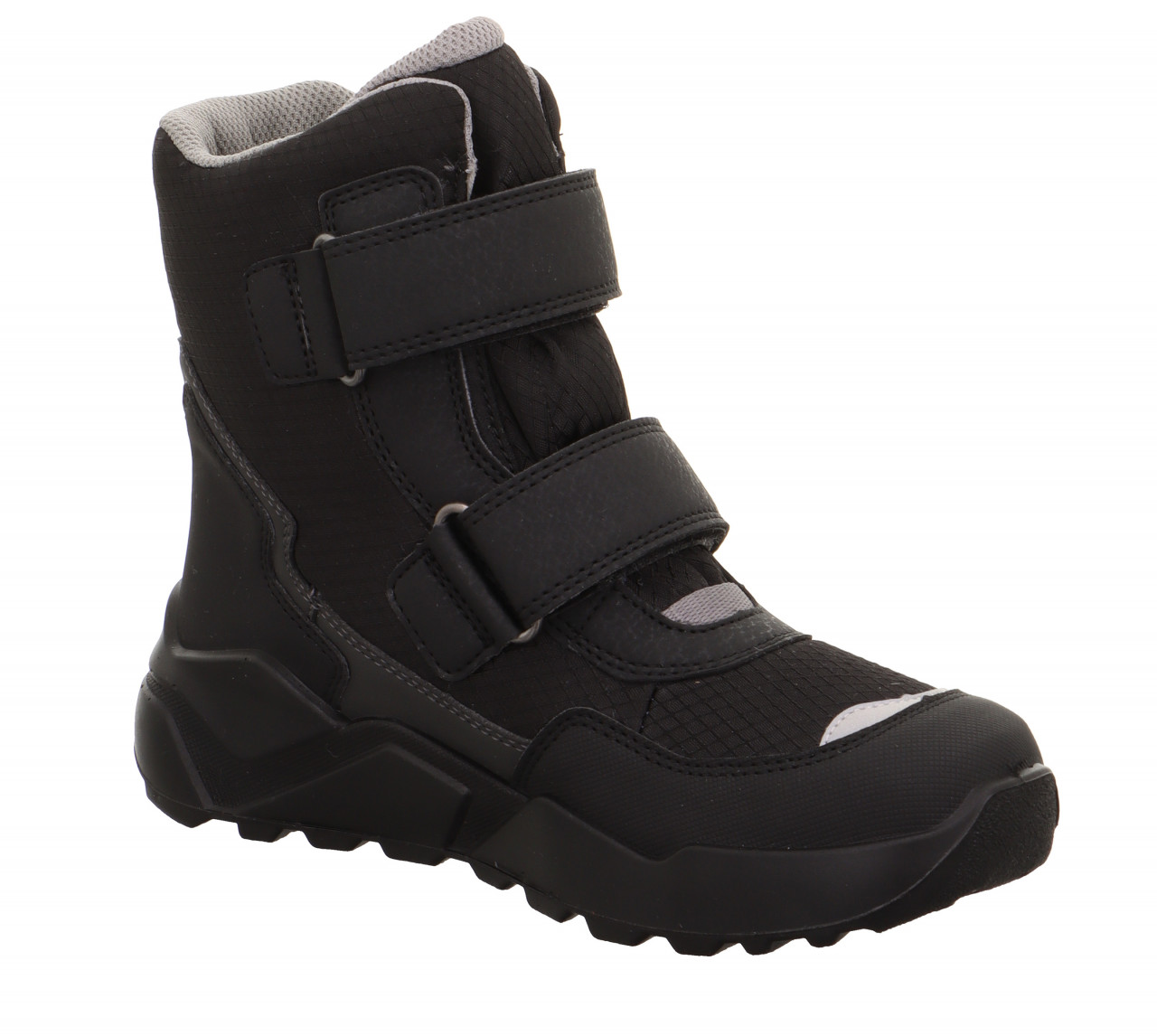 ROCKET - Schwarz/Hellgrau Boots mit Klettverschluss